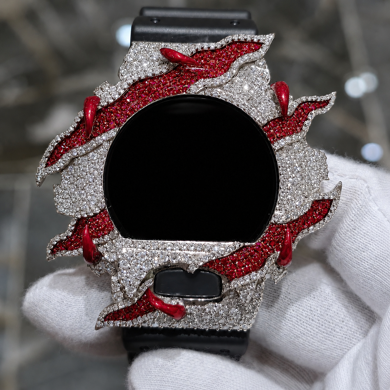 Bisel de reloj de moissanita VVS1 D totalmente engastado para DW6900