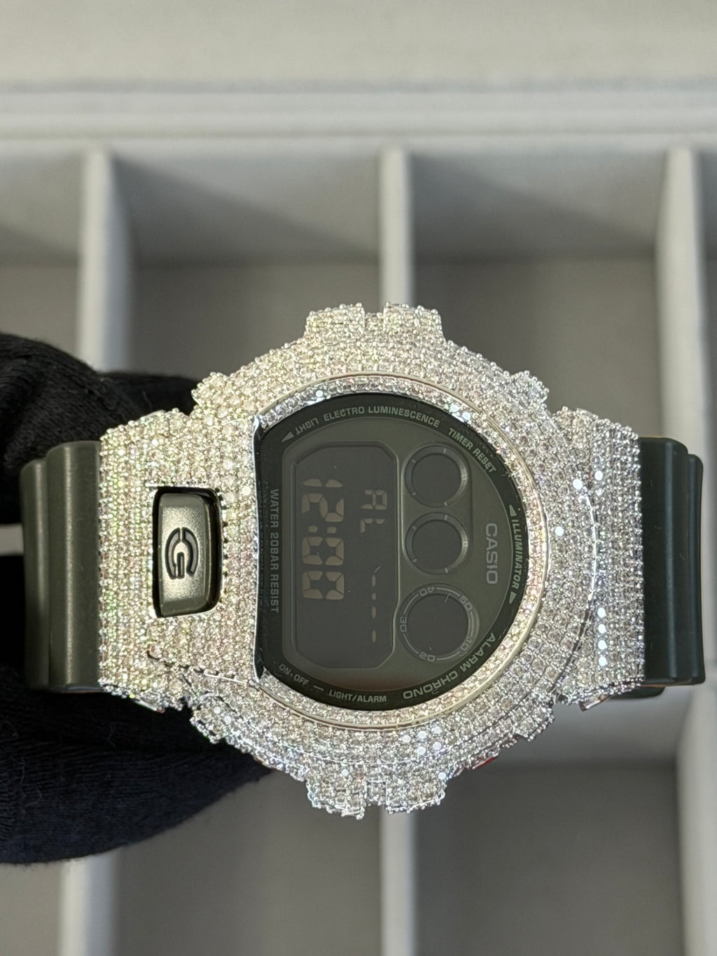 VVS1 D Fully Iced Moissanite Watch DW6900