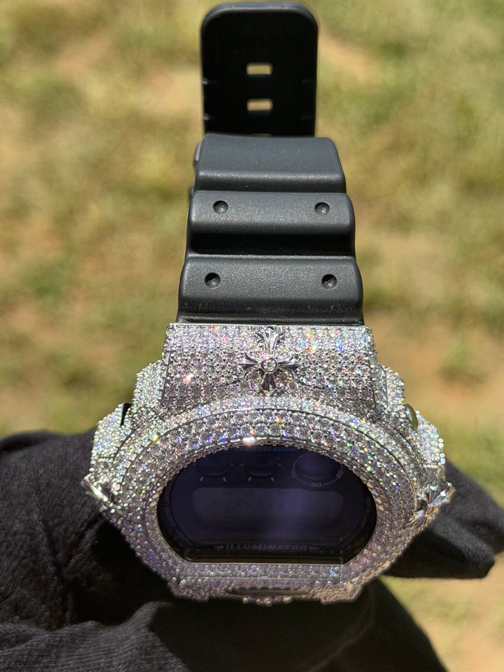 VVS1 D Fully Iced Moissanite Watch DW6900
