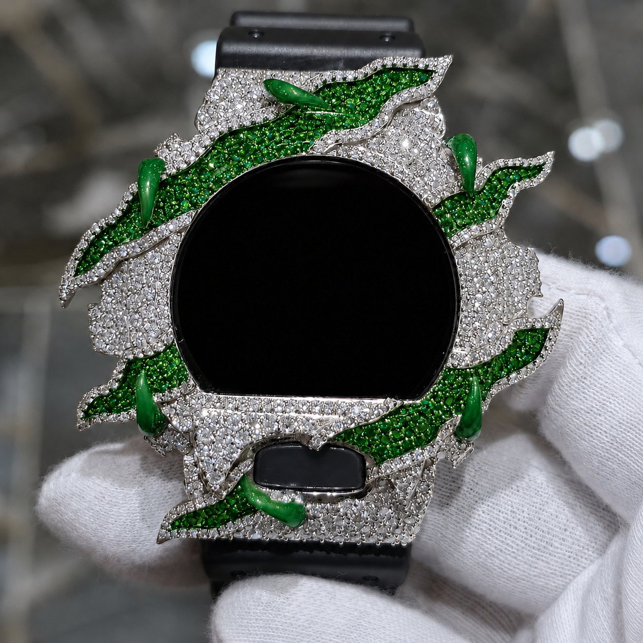 Bisel de reloj de moissanita VVS1 D totalmente engastado para DW6900