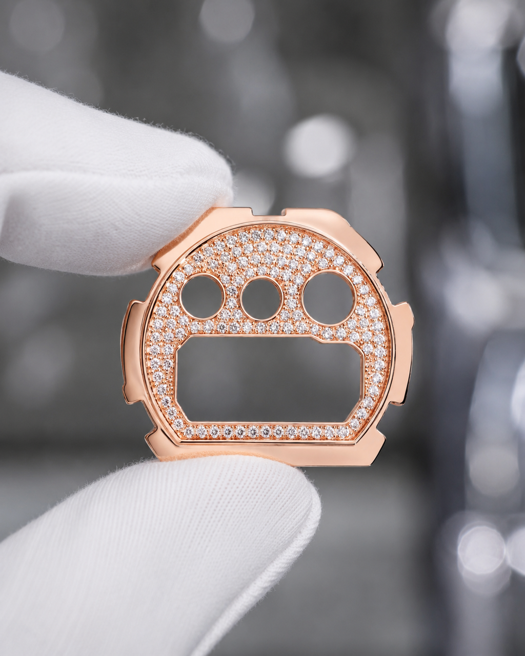 Esfera de reloj de moissanita con incrustaciones completas VVS1 D