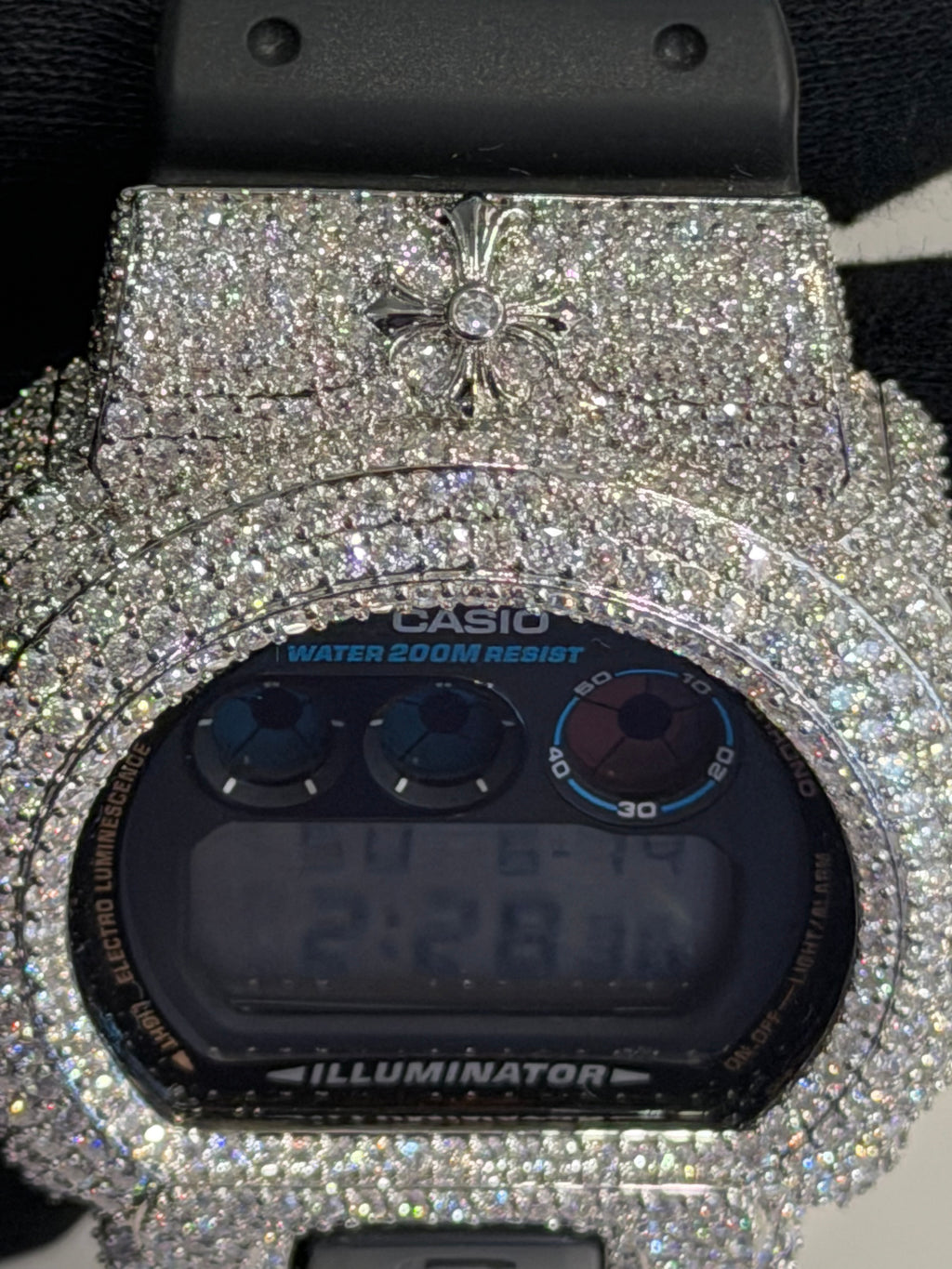 VVS1 D Fully Iced Moissanite Watch DW6900