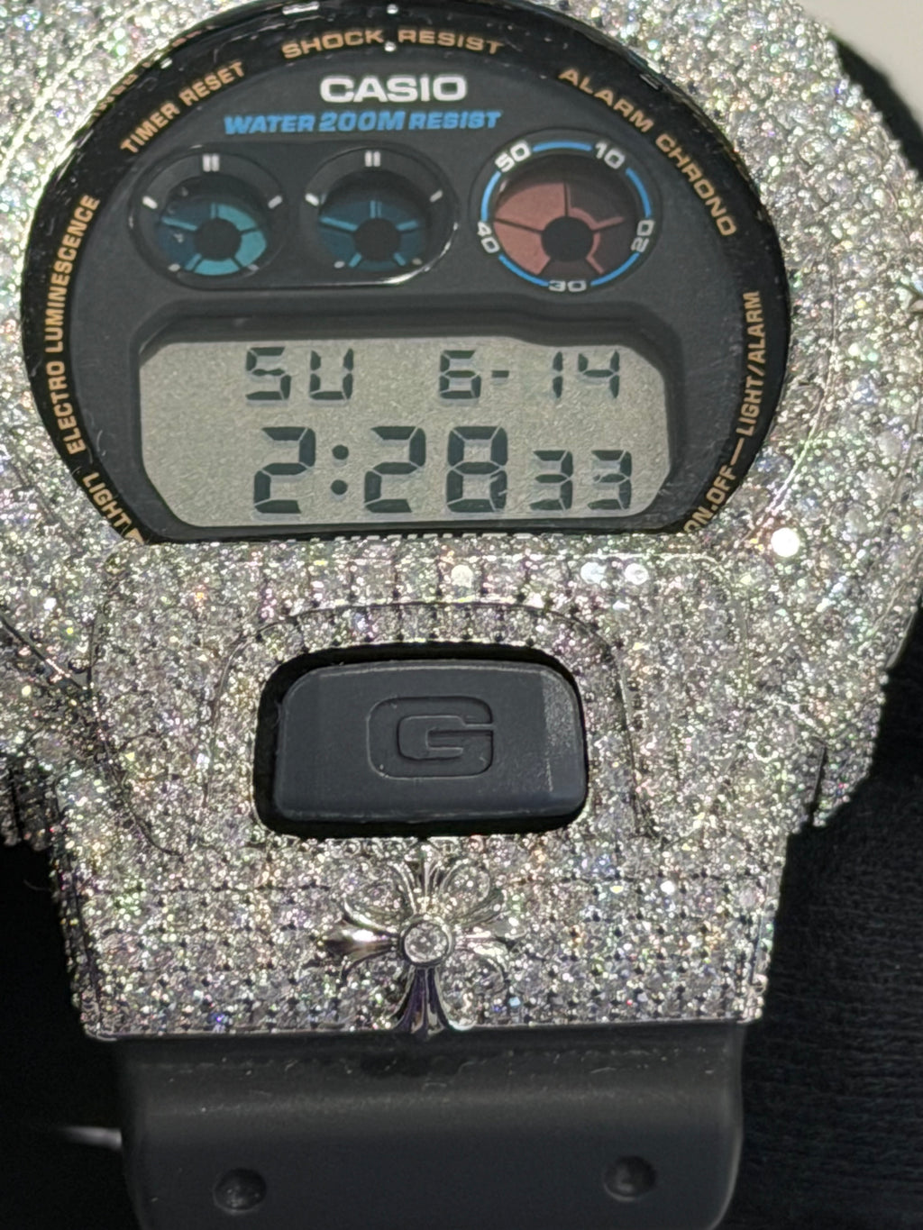 VVS1 D Fully Iced Moissanite Watch DW6900