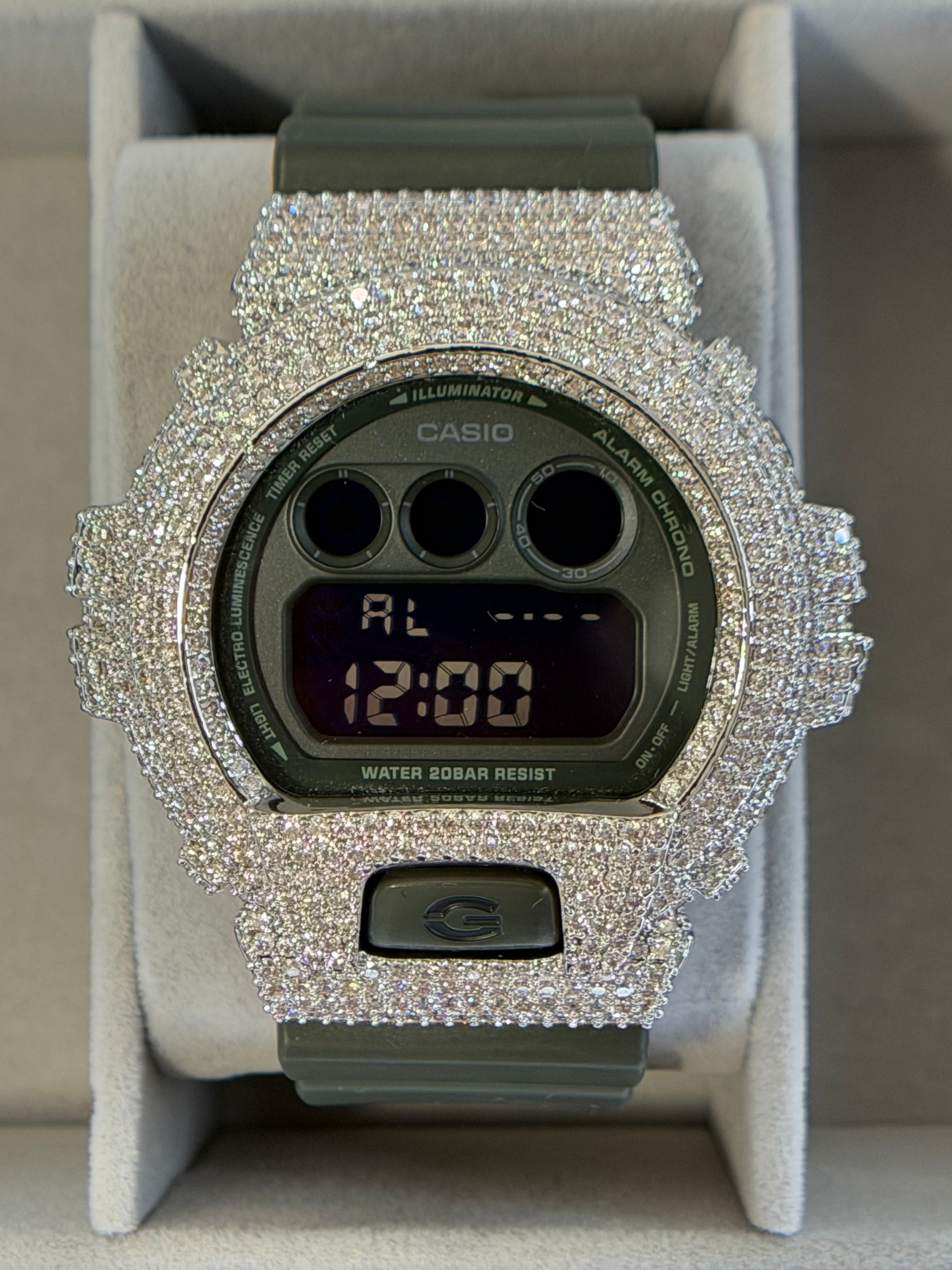 VVS1 D Fully Iced Moissanite Watch DW6900