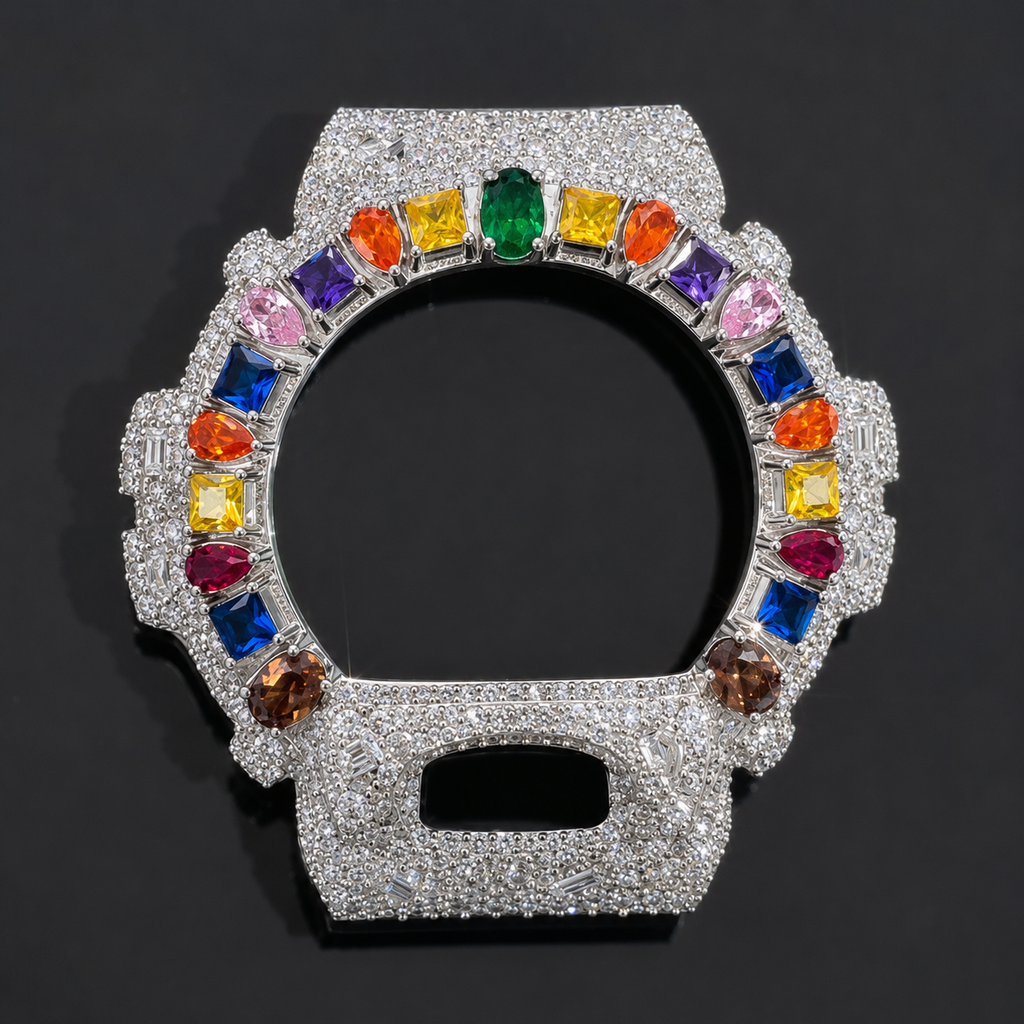 Bisel de reloj de moissanita con incrustaciones completas VVS1 D para DW6900