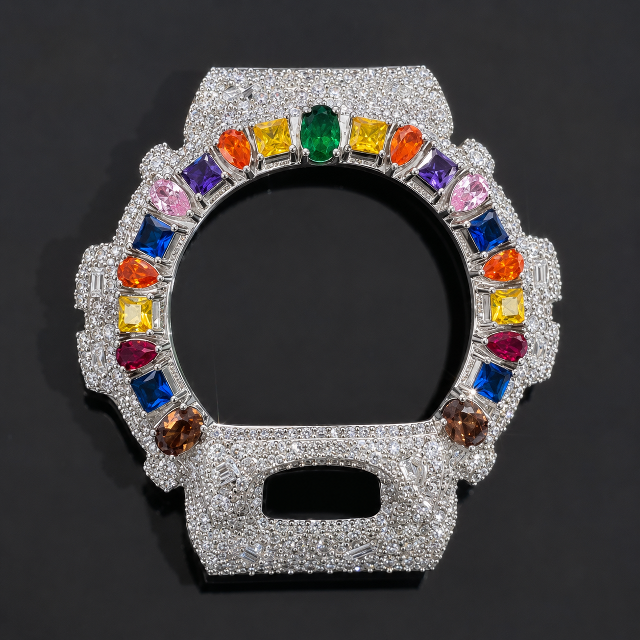 Bisel de reloj de moissanita con incrustaciones completas VVS1 D para DW6900