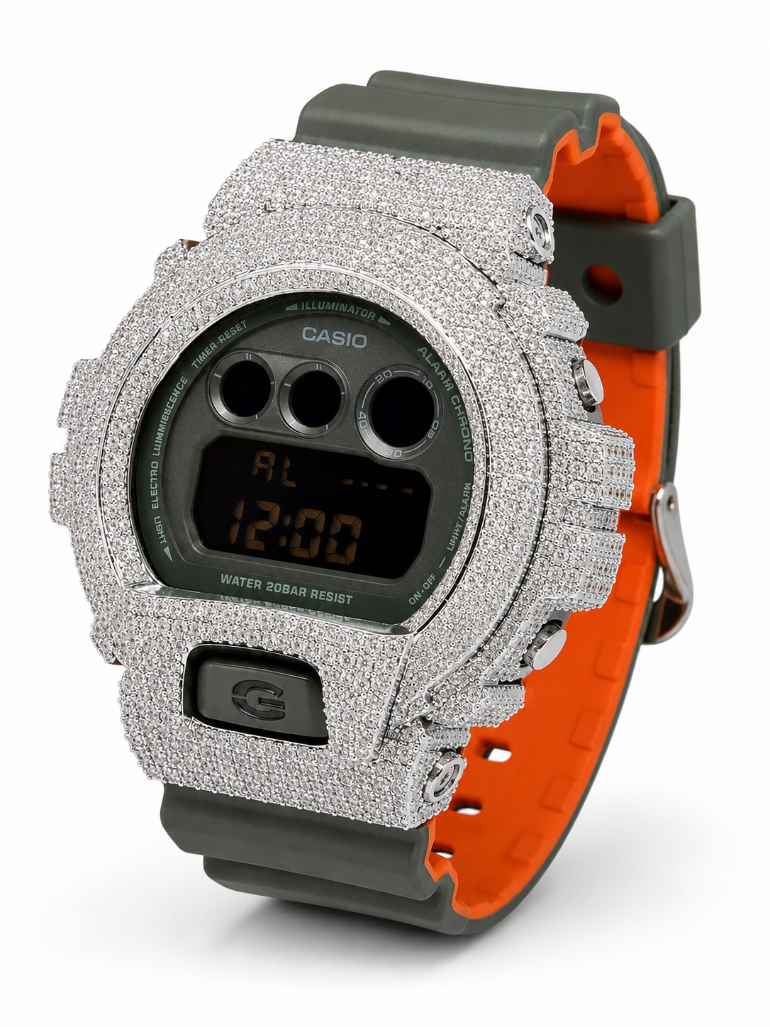 VVS1 D Fully Iced Moissanite Watch DW6900
