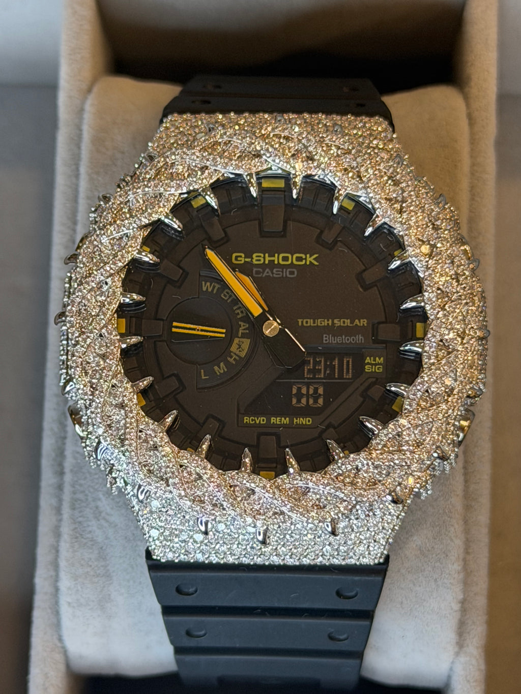 VVS1 Moissanite G-Shock GA-2100 Watch
