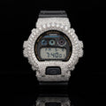 Moissanite Flaw-Less  D Color  G-Shock DW-6900 Iced Out Bezel Limited New Custom