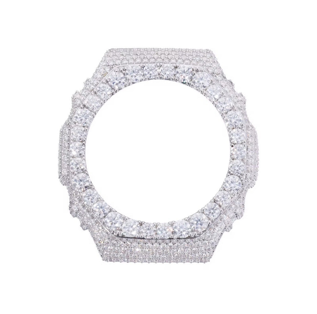 VVS Moissanite Iced Bezel For Casio G Shock GA-2100 Spike Bust Down