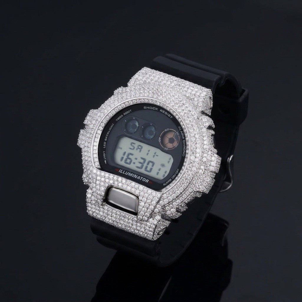 MOISSANITE BEZEL To Casio G Shock DW6900