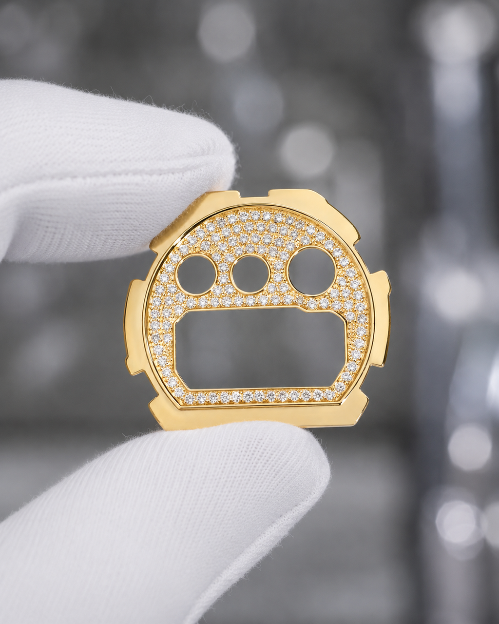 Esfera de reloj de moissanita con incrustaciones completas VVS1 D