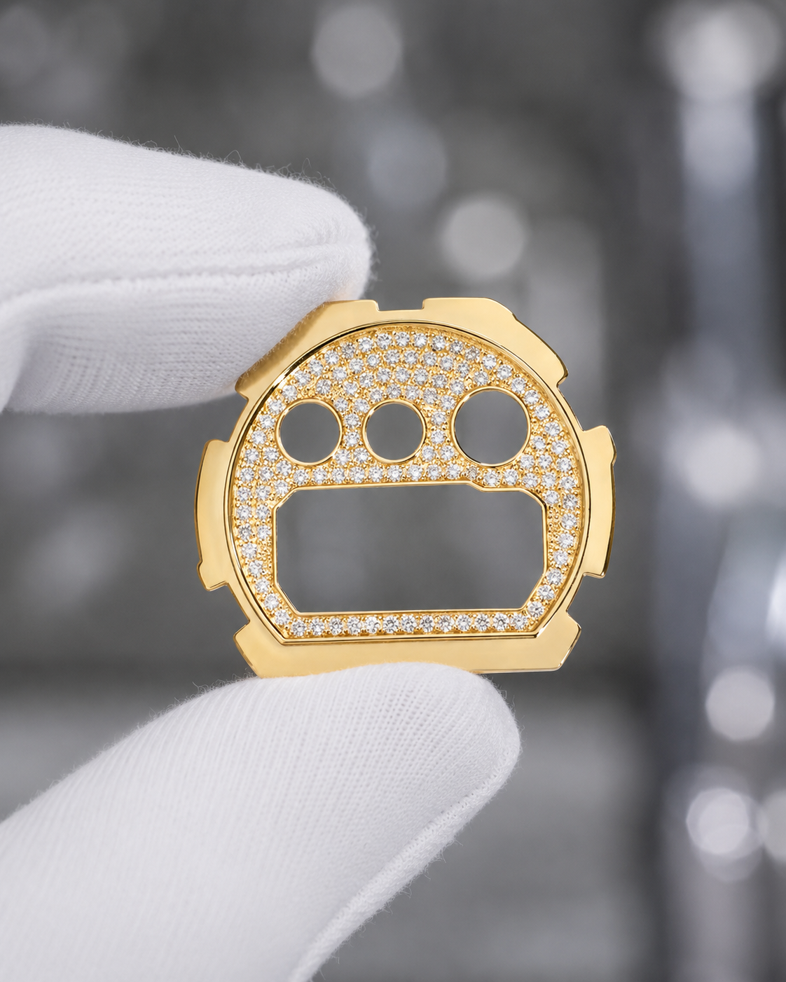 Esfera de reloj de moissanita con incrustaciones completas VVS1 D