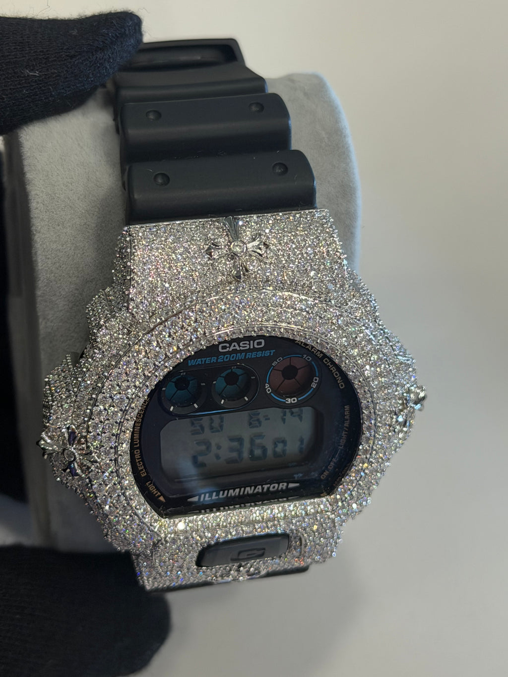 VVS1 D Fully Iced Moissanite Watch DW6900