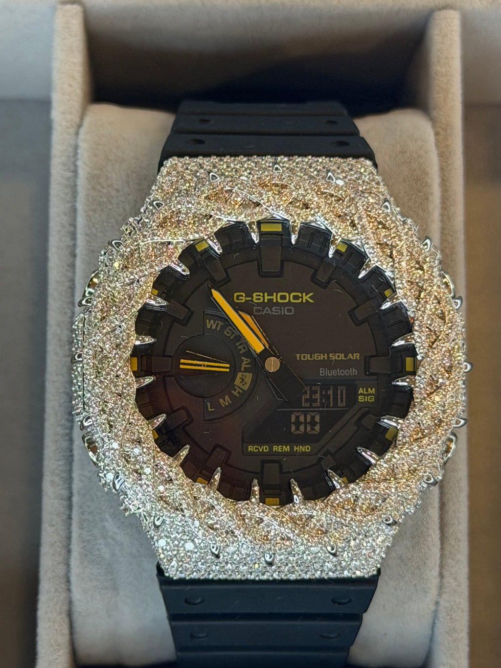 VVS1 Moissanite G-Shock GA-2100 Watch