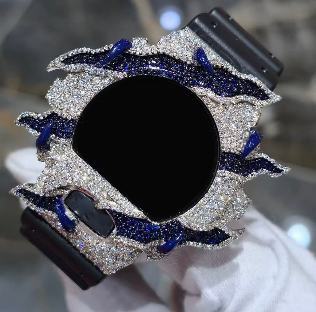 Bisel de reloj de moissanita VVS1 D totalmente engastado para DW6900