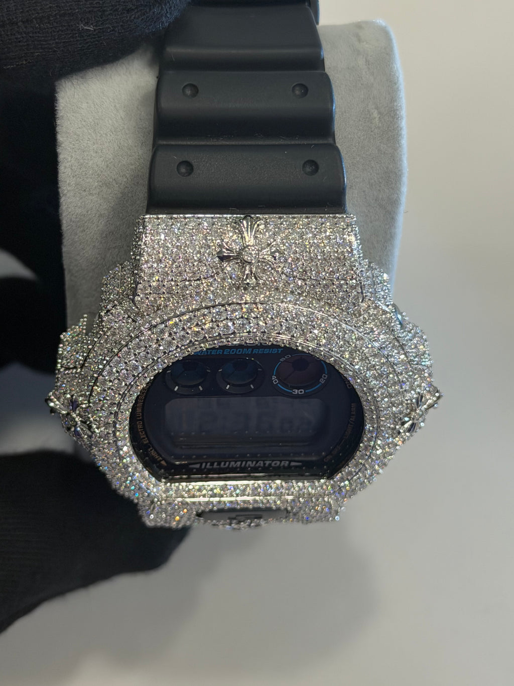 VVS1 D Fully Iced Moissanite Watch DW6900