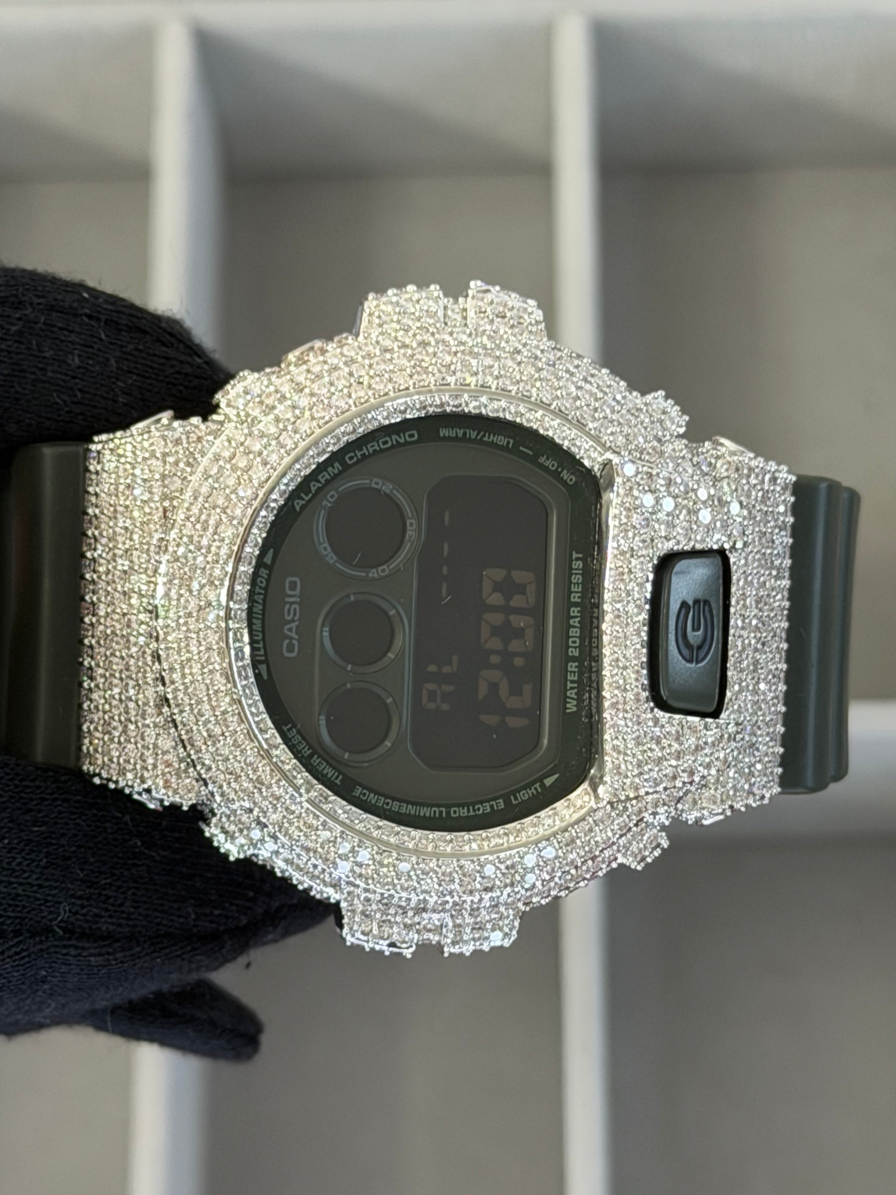 VVS1 D Fully Iced Moissanite Watch DW6900