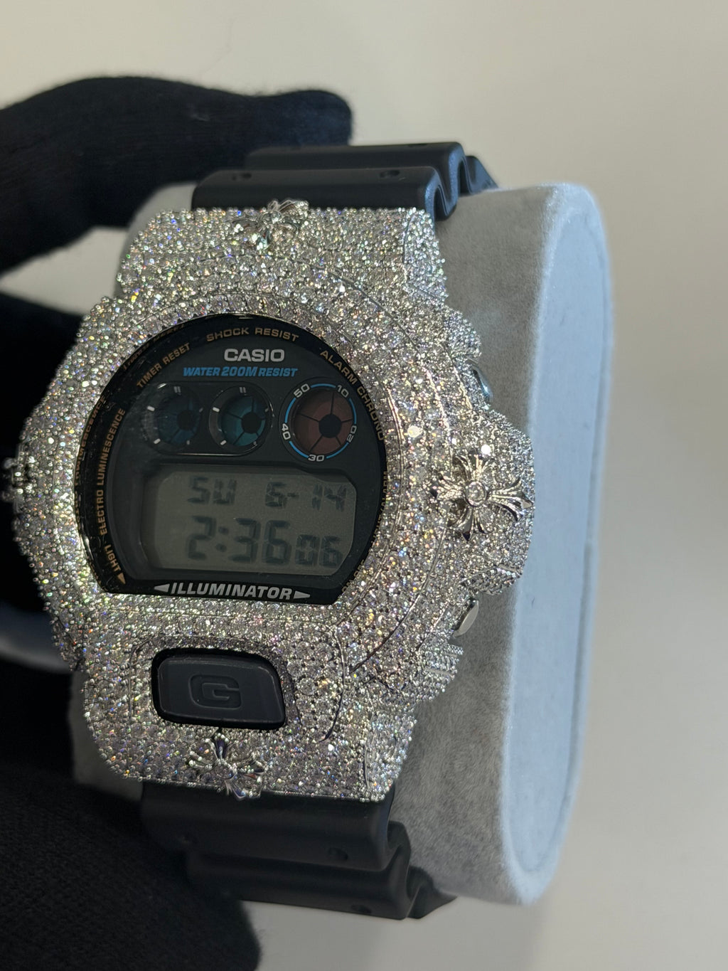 VVS1 D Fully Iced Moissanite Watch DW6900
