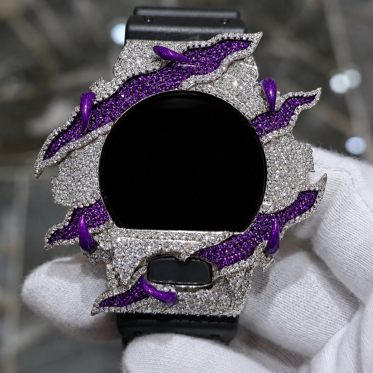 Bisel de reloj de moissanita VVS1 D totalmente engastado para DW6900