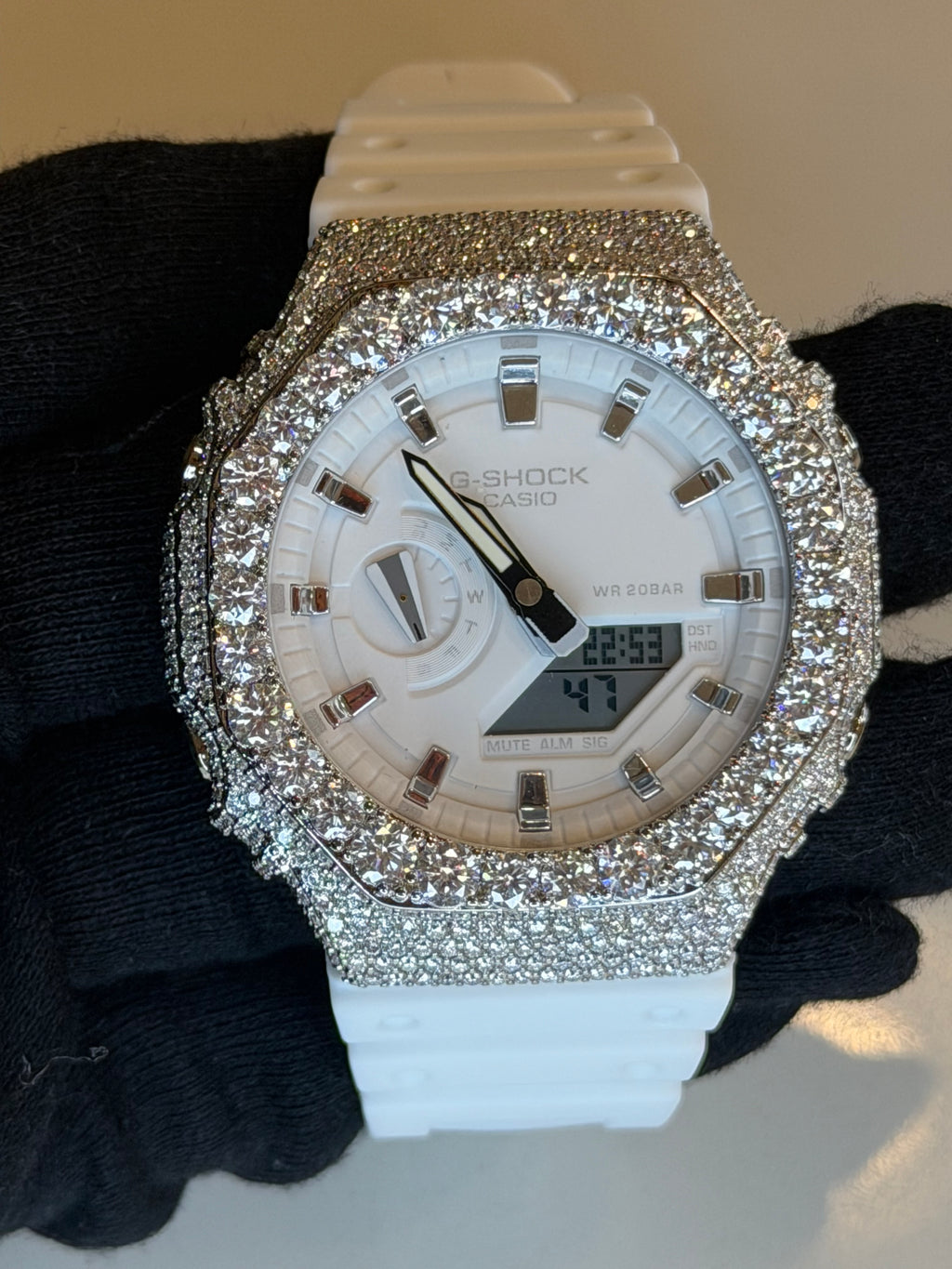 VVS1 Moissanite G-Shock GA-2100 Watch
