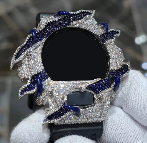 Bisel de reloj de moissanita VVS1 D totalmente engastado para DW6900