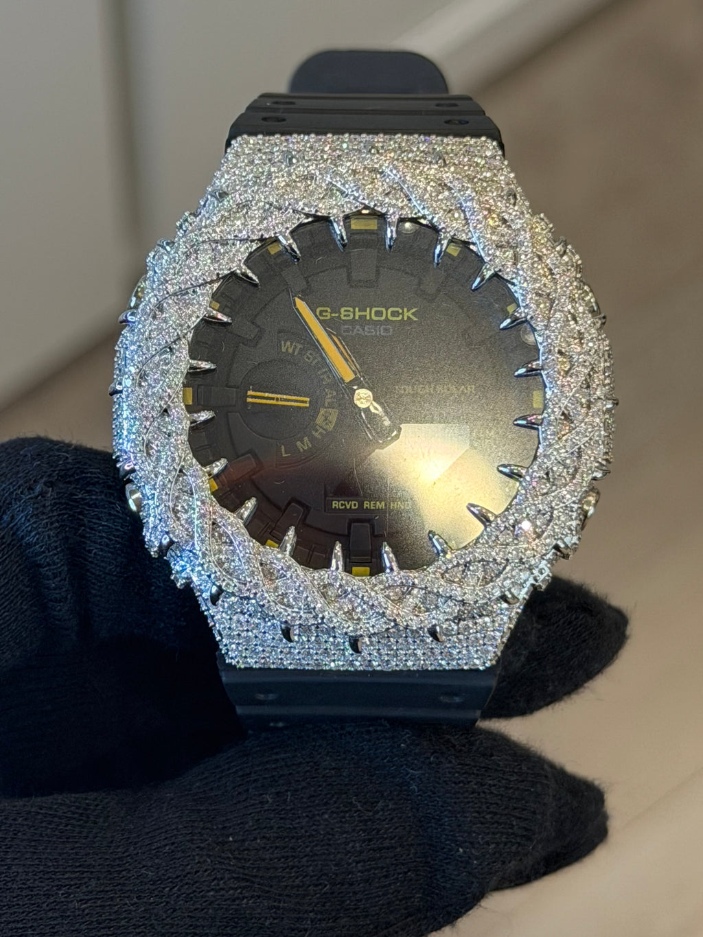 VVS1 Moissanite G-Shock GA-2100 Watch
