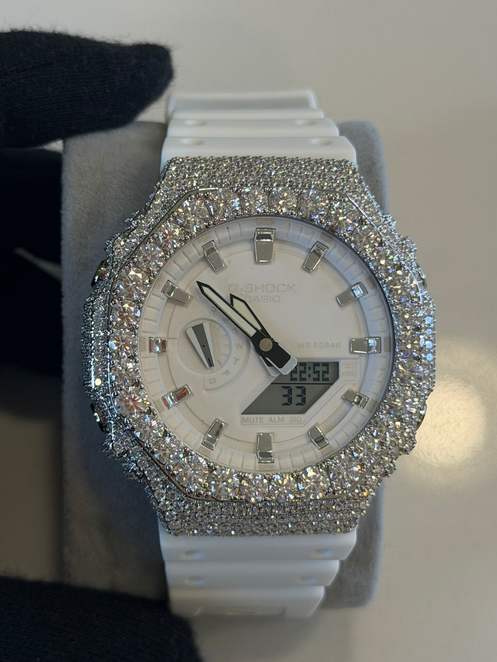 VVS1 Moissanite G-Shock GA-2100 Watch