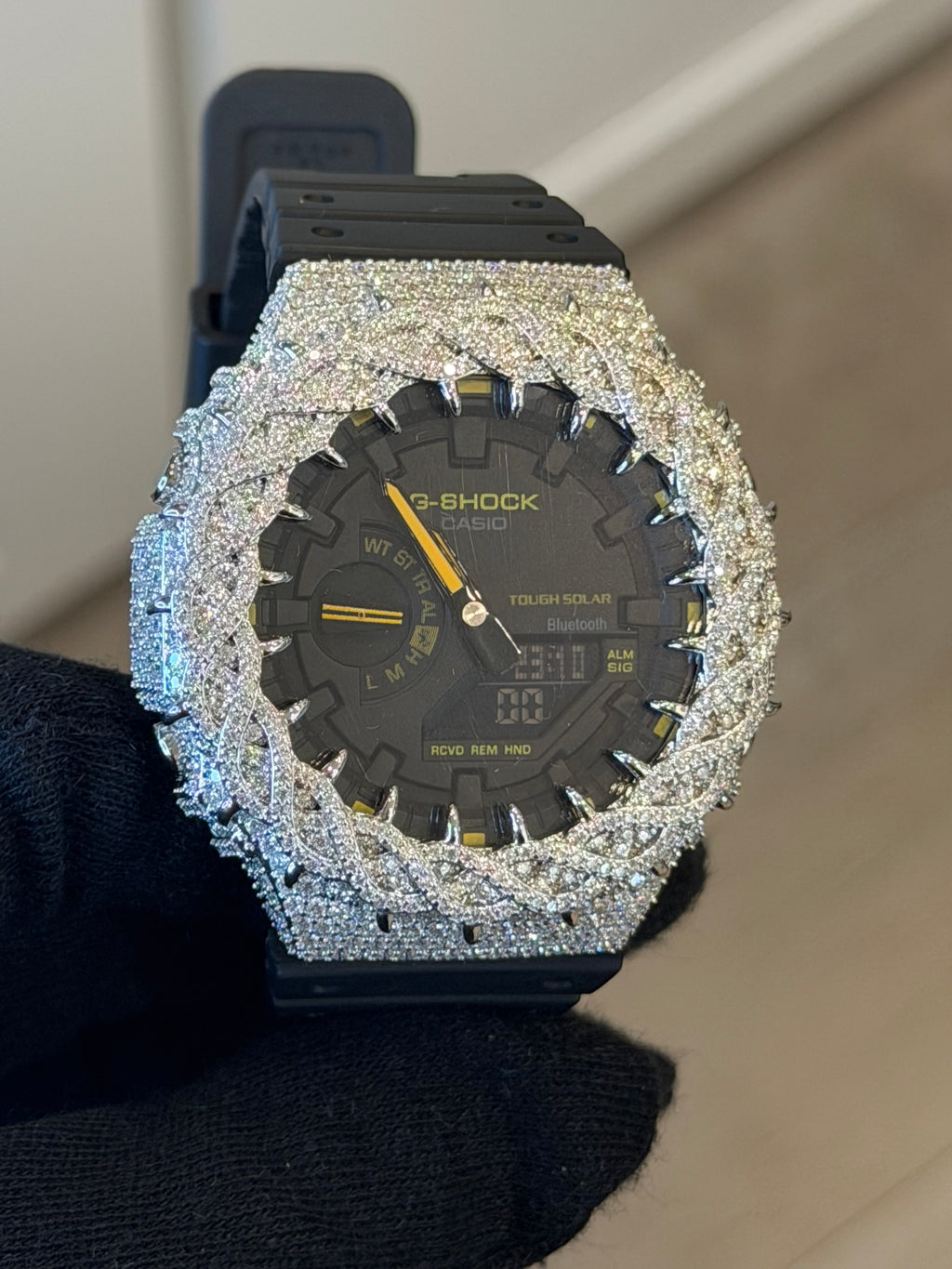 VVS1 Moissanite G-Shock GA-2100 Watch