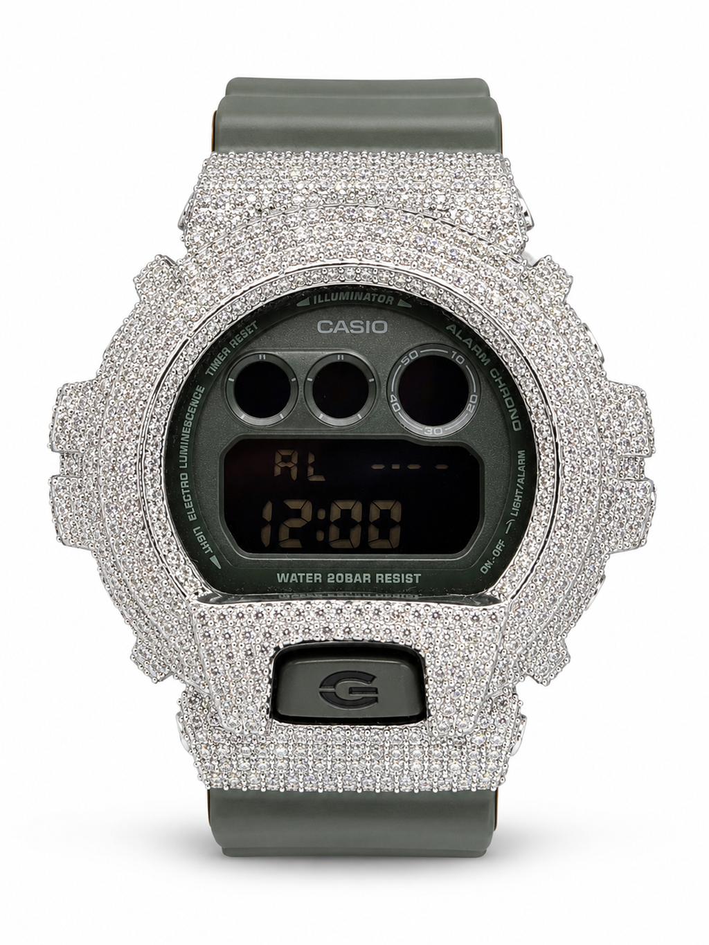 VVS1 D Fully Iced Moissanite Watch DW6900