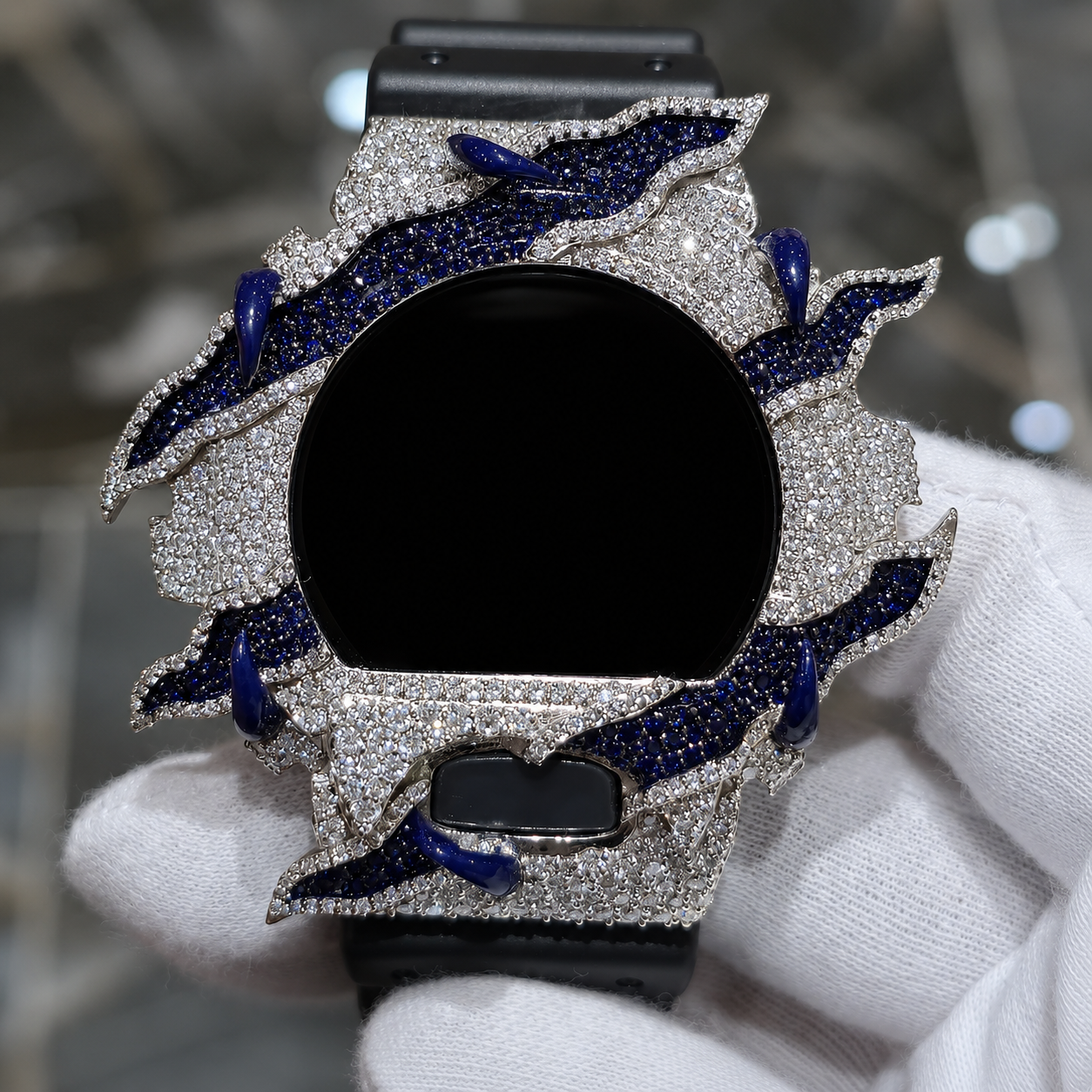 Bisel de reloj de moissanita VVS1 D totalmente engastado para DW6900