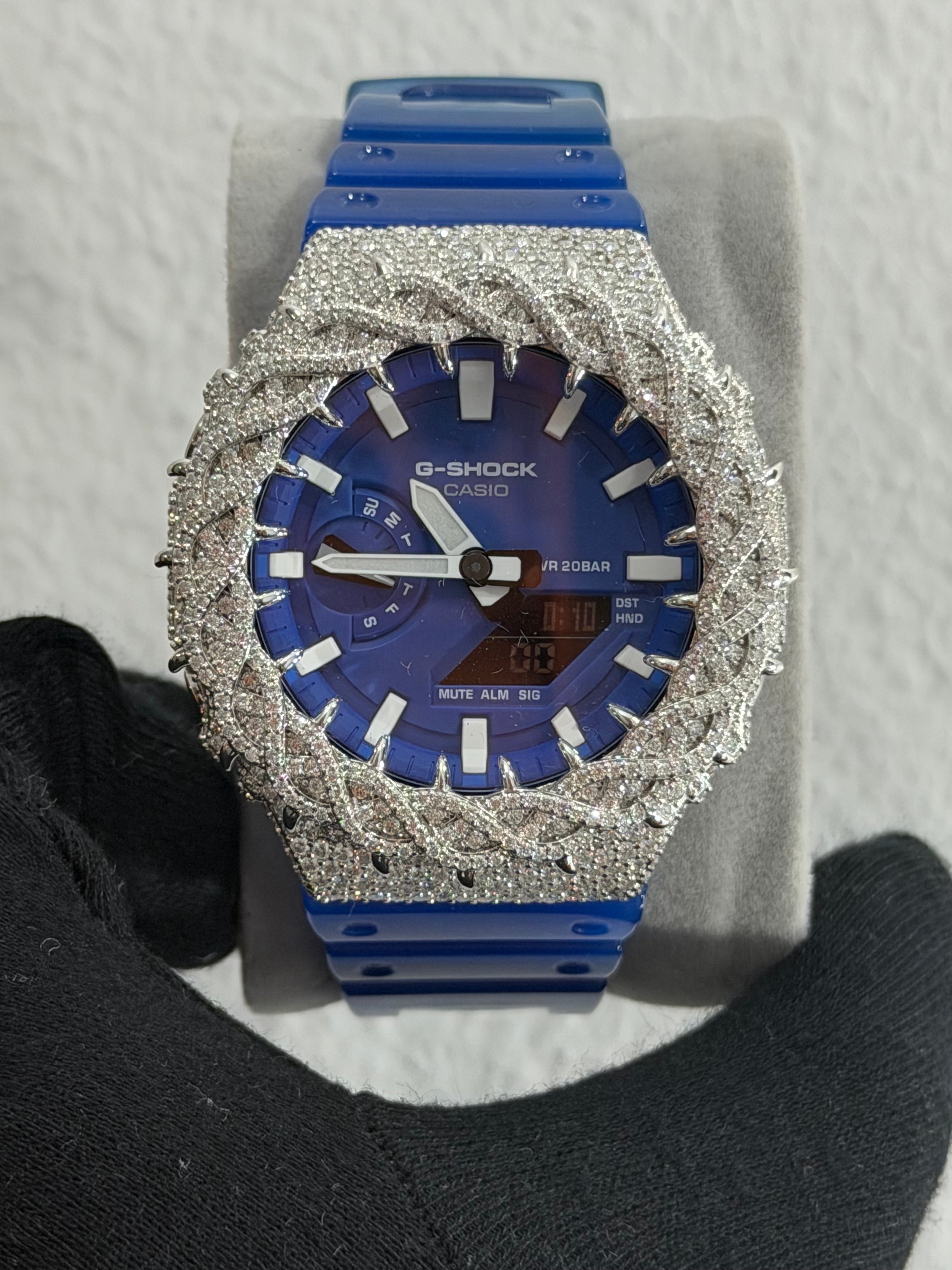 VVS1 Moissanite G-Shock GA-2100 Watch