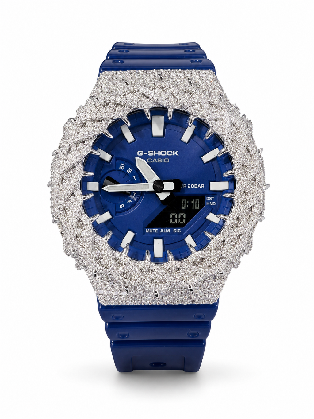 VVS1 Moissanite G-Shock GA-2100 Watch