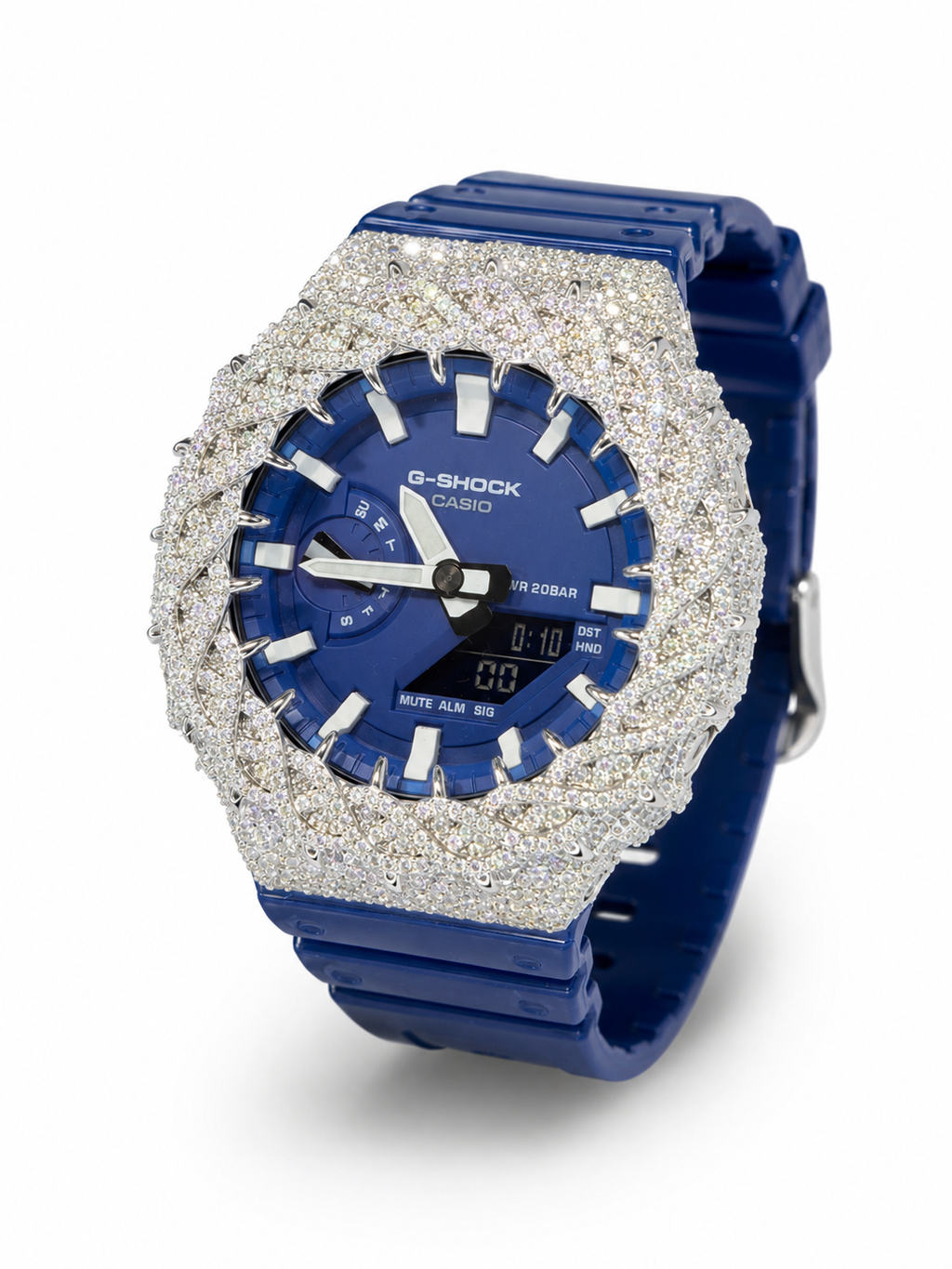 VVS1 Moissanite G-Shock GA-2100 Watch