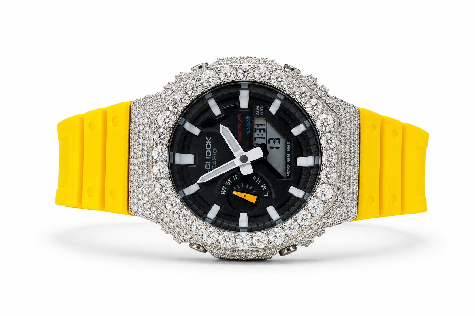 VVS1 Moissanite G-Shock GA-2100 Watch